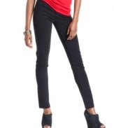 Clean and classic, these ponte-knit pants boast skinny-leg style and loads of versatility! From Celebrity Pink Jeans.