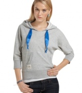 Tommy Girl's fitted hoodie is collegiate-preppy with a straight fit ... perfect for your fall wardrobe!
