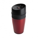 Bring this handy travel mug on your morning commute for a delicious cup of coffee, designed with no-spill technology and strong thermal retention so your beverage stays hot even when you're stuck in a traffic jam.