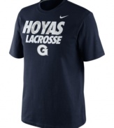 Catch this training shirt by Nike featuring the Georgetown Hoyas and score the winning goal!