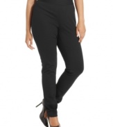 Like the look of leggings but want something a touch more refined? INC's plus size pants feature a fabulous ponte-knit fabric and a slimming fit.
