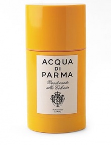 A cult favorite of the Hollywood set and the elite power players for decades, this gel stick deodorant imparts the signature classic citrus fragrance and leaves the skin feeling soothed and refreshed for hours. 2.5 oz. A cult favorite of the Hollywood set and the elite power players for decades, this gel stick deodorant imparts the signature classic citrus fragrance and leaves the skin feeling soothed and refreshed for hours. 2.5 oz.