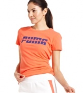 Get moving in Puma's iconic logo tee -- a perfect piece for your active lifestyle.