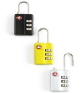 Travel in comfort knowing your luggage is safe and secure. This luggage lock is Travel Sentry Approved, using a special system that allows TSA screeners to open the lock without destroying it, safely relocking it after inspection.