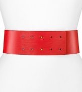 DIANE von FURSTENBERG paints in broad strokes with this statement-making, modernistic belt that will pull together all your favorite neutrals.