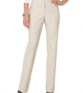 Charter Club's trousers have the right amount of stretch for an ultra-flattering fit. The wrinkle-resistant technology makes easy to care for a keeps you looking crisp.