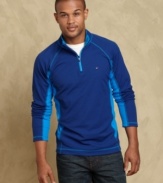Contrast colors put a cool modern spin on this classic design from Tommy Hilfiger.