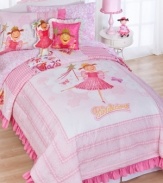 Treat your little girl like a pink princess! Coordinate your Pinkalicious comforter set with this sheet set, featuring an allover pink floral and Pinkalicious logo design.