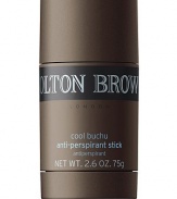 Fresh, dry, protected and comfortable. Enjoy triple benefits: our potent anti-perspirant active helps keep you dry; andiroba tree oil helps to condition your skin; and aromatic petitgrain, mint, cardamom and rosemary oils ensure you smell cool and crisp whatever you get up to. 2.6 oz. 