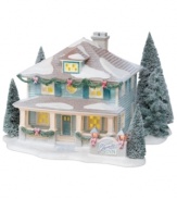 Enter the quaint village of Winters Frost. A warm light inside the beautifully decorated Edgewater Inn beckons you to stay awhile. A top destination for seasonal charm, from Department 56.