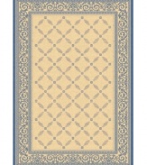 Make your patio more fashionable with this sophisticated rug from Safavieh. Designed for both indoor and outdoor environments, this welcoming piece adds warmth to any space. (Clearance)