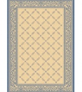 Make your patio more fashionable with this sophisticated rug from Safavieh. Designed for both indoor and outdoor environments, this welcoming piece adds warmth to any space. (Clearance)