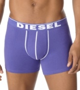 Maintain a bold look beneath the surface with these movement-friendly boxer briefs from Diesel.