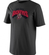 Showcase your team spirit in this NCAA Ohio State Buckeyes tee by Nike.