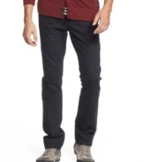 Need to upgrade you denim? Try these modern slim-fit jeans from Kenneth Cole Reaction on for size.