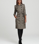 A lace Burberry London trench coat takes layering to a luxe new height. Perfect for client calls or cocktail events, this is your new signature style for fall.