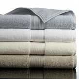 Ultra-soft microcotton with a contemporary textured dobby in four classic colors.