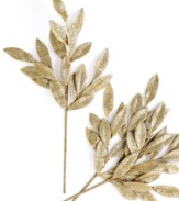 Brilliant gold sparkles glam up your tree this holiday season in these spectacular Gold Leaf picks. Perfect for giving your tree a more full look.