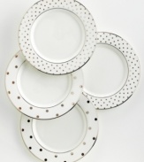 The road less-traveled is paved with polka-dots. Ease and elegance are the cornerstones of a perfect meal. Breathe new life into your entertaining style with the Larabee Road tidbit plates.