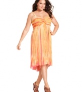 Chic enough for day but sultry enough for night, INC's plus size sundress is an essential warm-weather piece! Wear it strapless for extra allure.