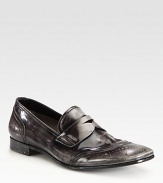 EXCLUSIVELY AT SAKS. Timeless loafer style, expertly crafted in burnished Italian leather.Leather upperLeather liningLeather soleMade in Italy