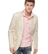 Look luxe in linen. This American Rag blazer is a breezy fabric at its best.