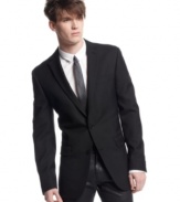 Channel the dapper days of old, with a modern twist. This Bar III blazer nails your dress look.
