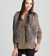 Indulge in the decadence of this Vince fox fur vest, lending luxury to your wardrobe and taking off-duty pieces to off-the-charts with one standout piece.