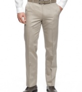 Cool down you workweek style with these lightweight pants from Calvin Klein.