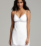 Super soft and super sexy, what's not to love about this lace embellished babydoll from Cosabella.