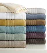 Featuring an ultra-soft hand, superior absorbency and incredible loft, MicroCotton Luxe towels redefine modern luxury. Choose from sophisticated hues finished with hem detail and a lustrous sheen.