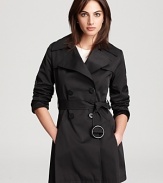 The one to own, this Via Spiga trench coat has the details that deliver modern sophistication in a lightweight silhouette you can wear every day.