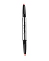 Trishs FAST-TRACK™ Lips Chic is the all-in-one lip color wand to instantly perk up your lips. Complementing shades of retractable lip liner and lip-enhancing lip color are housed in a slim, ultra-convenient, double-sided lip pen. Lip liner glides on seamlessly while hydrating lip color is precision-shaped for a mistake-proof application.Glide your lip color over primed lips. For more definition, line your lips before and after using the side of your lip liner to enhance and shape your lip line. Using the lip brush, blend the liner into the lip. For more buildable coverage, reapply your lip color.