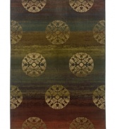 Truly a vibrant tale of color, the Odyssey area rug from Sphinx is cross-woven of 36 different colors which gives its pattern incredible depth and textural interest. Intricately woven of pure polypropylene for exquisite strength and softness.