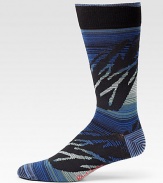 A lively print meets luxurious fabrication.Mid-calf height62% pima cotton/37% nylon/1% Lycra®Machine washImported