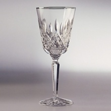 The overwhelming popularity of Waterford's Lismore collection has inspired the addition of several variations, including Lismore Platinum. The worlds most popular crystal pattern, named for Count Waterfords 12th-century Lismore Castle. Shown left to right: goblet, flute, wine, iced beverage. The overwhelming popularity of Waterford's Lismore collection has inspired the addition of several variations, including Lismore Platinum. The worlds most popular crystal pattern, named for Count Waterfords 12th-century Lismore Castle. Shown left to right: goblet, flute, wine, iced beverage.