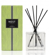 Flowering Bamboo is mingled with a variety of white florals, sparkling citrus, and fresh green accords. NEST Fragrances Reed Diffusers are carefully crafted with the highest quality fragrance oils and are designed to continuously fill your home with a lush, memorable fragrance. The alcohol-free formula releases fragrance slowly and evenly into the air for approximately 90 days. To intensify the fragrance, occasionally flip the reeds over. 5.9 oz. 