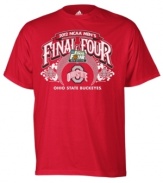 Favorite team make it into the finals? Cheer 'em on with this Ohio State Buckeyes shirt from adidas.