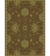 The bold and the beautiful! With lush blooms and a deep rust shade, this St. Lawrence rug offers a perfectly modern take on traditionally elegant styling. Crafted of durable polypropylene for years of long-lasting beauty.