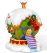 With all the bells and whistles of a top-notch music shop, this silly Who-ville building sounds a bright and cheery whimsical note that even the Grinch adores.