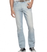 Lighten up. These bleached jeans from Kenneth Cole Reaction are an easy way to change your summer denim style.