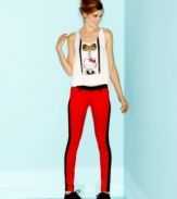 Dramatic color contrast makes these skinnies from Celebrity Pink Jeans totally pop!