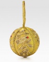 EXCLUSIVELY AT SAKS.COM. A sparkling bird is at the center of this beautiful handcrafted ornament with intricate embroidery and beading, from the renowned designer Sudha Pennathur. HandcraftedMetallic woven loopTissue base with glass beads4 diam.Imported