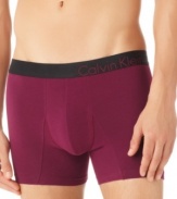 Light weight and breathable boxer brief by Calvin Klein is form fitting and comfortable -you may forget you have them on.