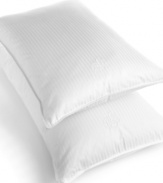 Be inspired to dream deeply with the Regent pillow from Lauren Ralph Lauren. The removable zipper cover features dobby woven stripes finished with cotton cording. Filled with hypoallergenic Siberian white goose down to keep sneezes at rest.