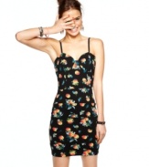 Panels of fruit print stretch across this corset-style dress from Material Girl -- and create a chic look for girls who just want to have fun!