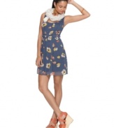 Perfect for easy spring style, throw on this light chiffon Bar III floral-printed dress for a look that moves from day to night!