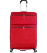 Find your logic & simplify your travel lifestyle! This exceptionally durable suitcase protects your belongings and always plans ahead with a fully-stocked interior that features organizational pockets to get your life in order. 10-year warranty.