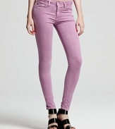 Add some color to your denim repertoire with these ultra-bright Hudson skinny jeans.