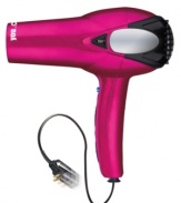 You're on your way to healthier, more manageable hair! Utilizing Tourmaline Ceramic™ ionic technology, this hair dryer helps smooth the cuticle layer and reduce static electricity to leave hair silkier, shinier and styled with ease. Two-year limited warranty. Model 223F.